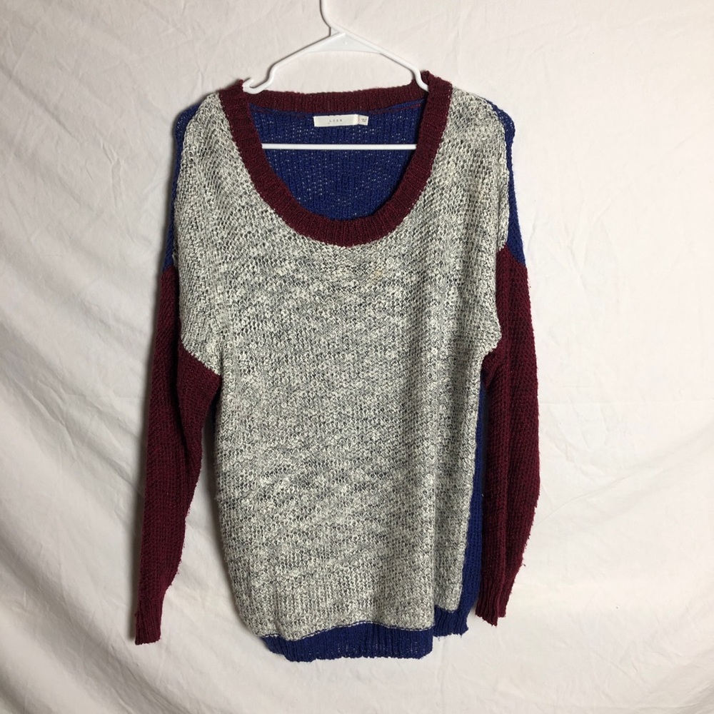 Color block sweater
